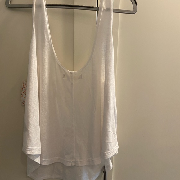 NWT Free People Carly O-ring White Tank Top Size L - Picture 6 of 6